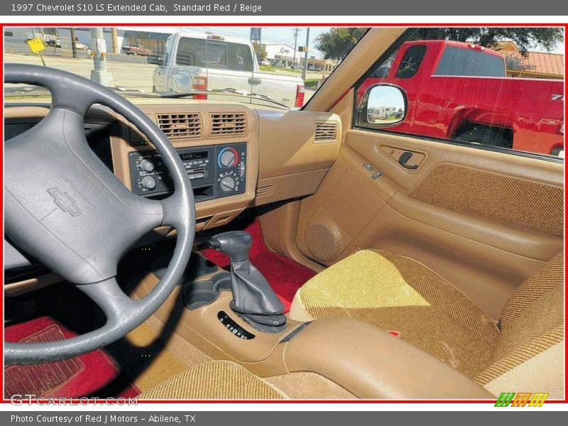 Standard Red / Beige 1997 Chevrolet S10 LS Extended Cab