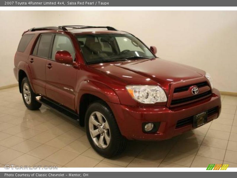 Salsa Red Pearl / Taupe 2007 Toyota 4Runner Limited 4x4