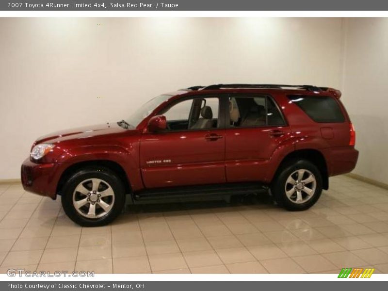 Salsa Red Pearl / Taupe 2007 Toyota 4Runner Limited 4x4