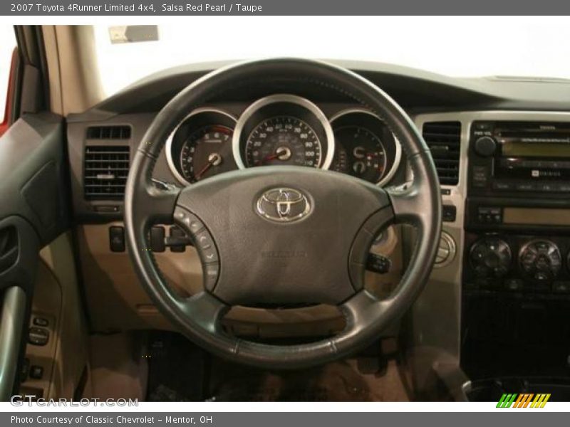 Salsa Red Pearl / Taupe 2007 Toyota 4Runner Limited 4x4