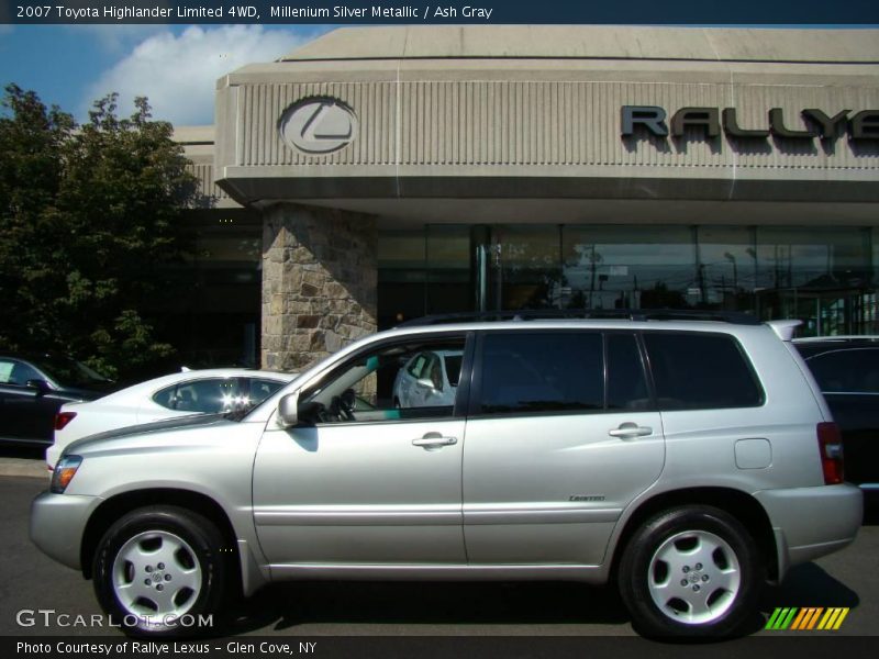 Millenium Silver Metallic / Ash Gray 2007 Toyota Highlander Limited 4WD