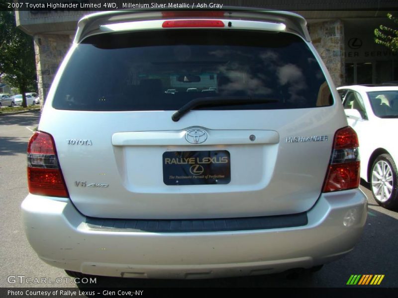 Millenium Silver Metallic / Ash Gray 2007 Toyota Highlander Limited 4WD