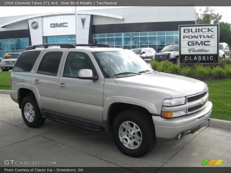 Silver Birch Metallic / Tan/Neutral 2006 Chevrolet Tahoe Z71 4x4
