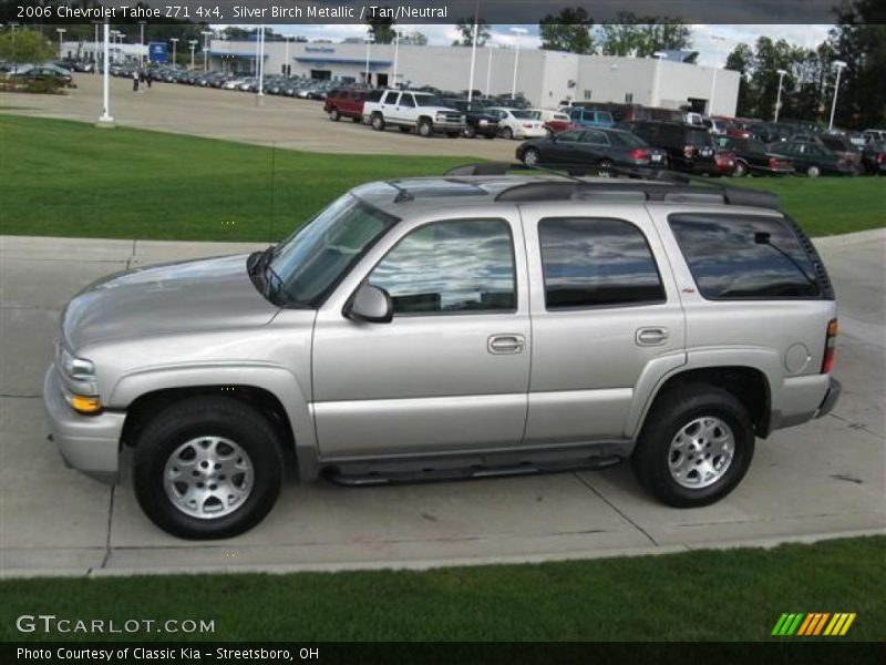 Silver Birch Metallic / Tan/Neutral 2006 Chevrolet Tahoe Z71 4x4