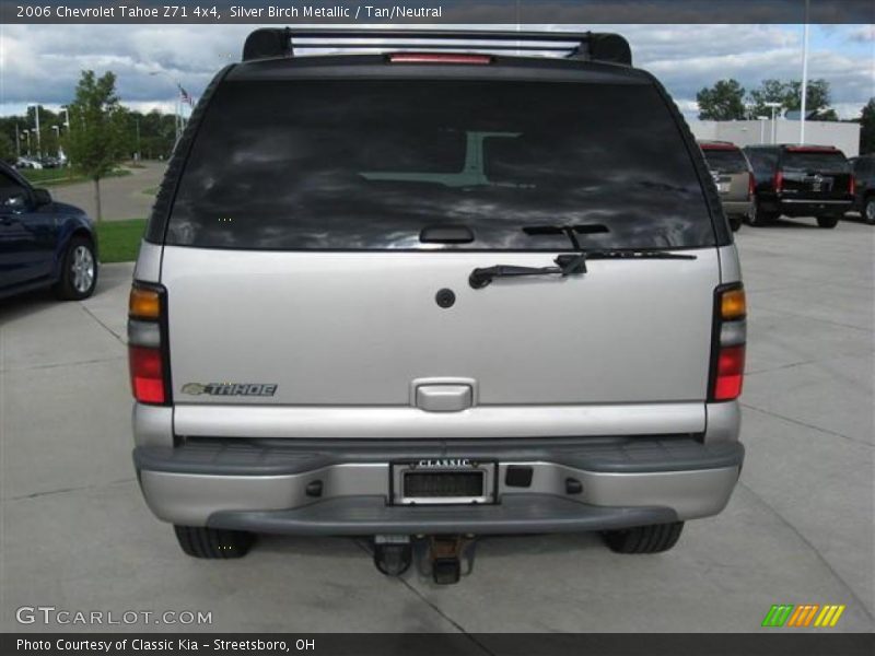 Silver Birch Metallic / Tan/Neutral 2006 Chevrolet Tahoe Z71 4x4