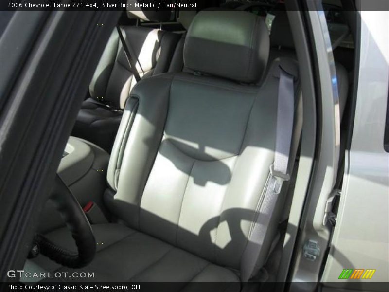 Silver Birch Metallic / Tan/Neutral 2006 Chevrolet Tahoe Z71 4x4