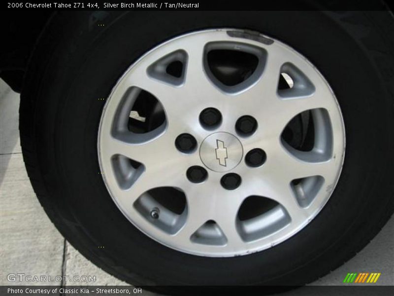 Silver Birch Metallic / Tan/Neutral 2006 Chevrolet Tahoe Z71 4x4