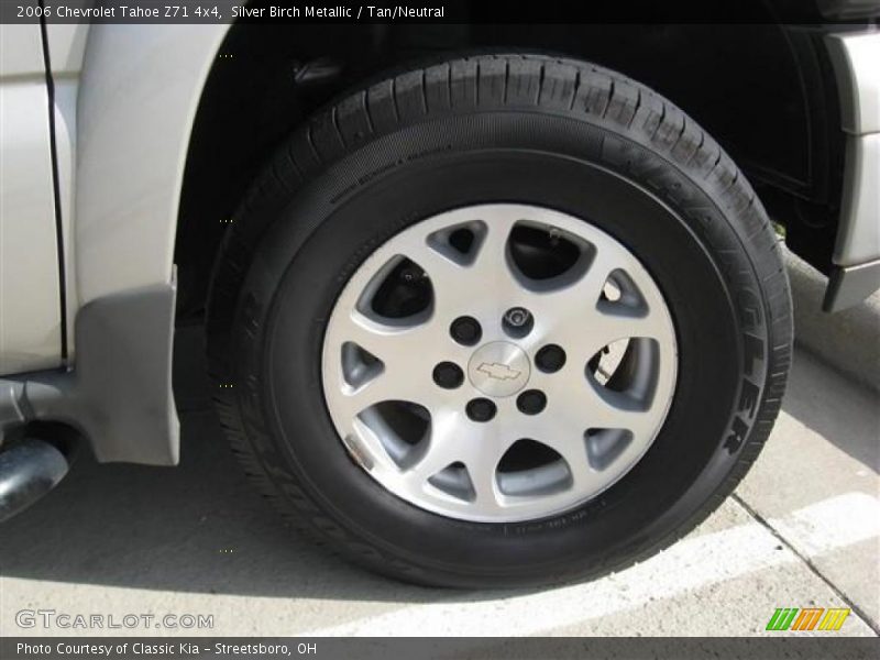 Silver Birch Metallic / Tan/Neutral 2006 Chevrolet Tahoe Z71 4x4