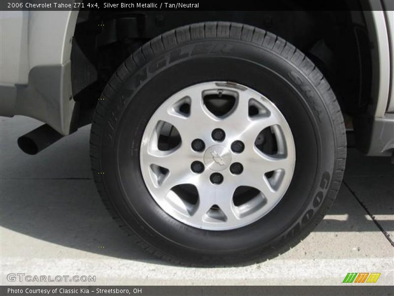 Silver Birch Metallic / Tan/Neutral 2006 Chevrolet Tahoe Z71 4x4
