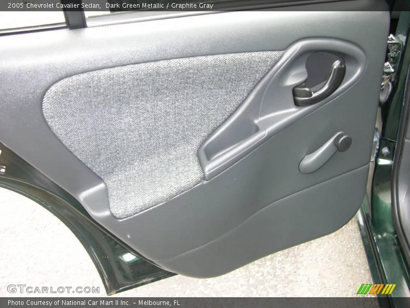 Dark Green Metallic / Graphite Gray 2005 Chevrolet Cavalier Sedan