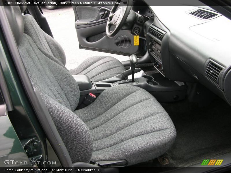 Dark Green Metallic / Graphite Gray 2005 Chevrolet Cavalier Sedan