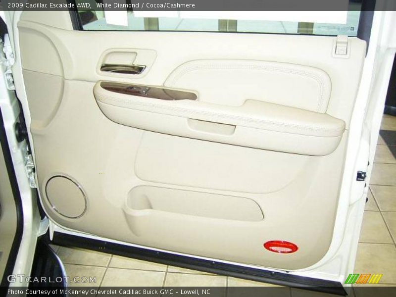 White Diamond / Cocoa/Cashmere 2009 Cadillac Escalade AWD