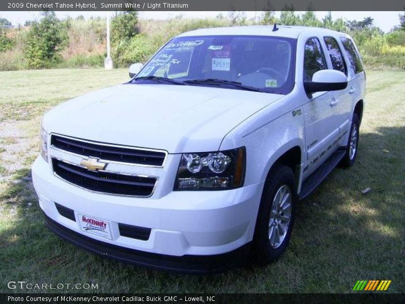 Summit White / Light Titanium 2009 Chevrolet Tahoe Hybrid
