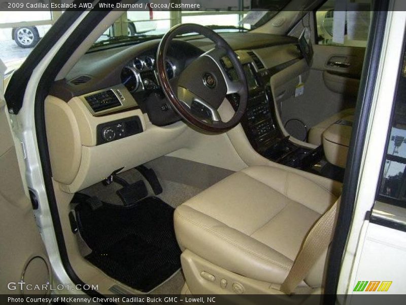 White Diamond / Cocoa/Cashmere 2009 Cadillac Escalade AWD