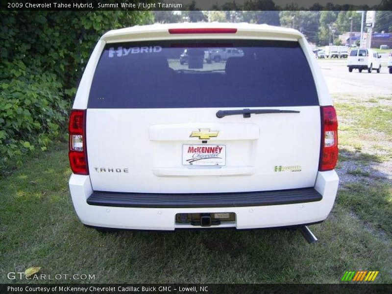 Summit White / Light Titanium 2009 Chevrolet Tahoe Hybrid