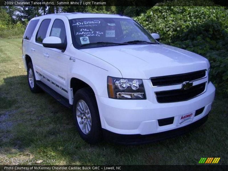 Summit White / Light Titanium 2009 Chevrolet Tahoe Hybrid