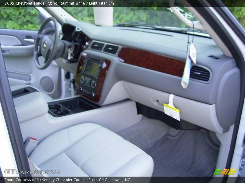Summit White / Light Titanium 2009 Chevrolet Tahoe Hybrid
