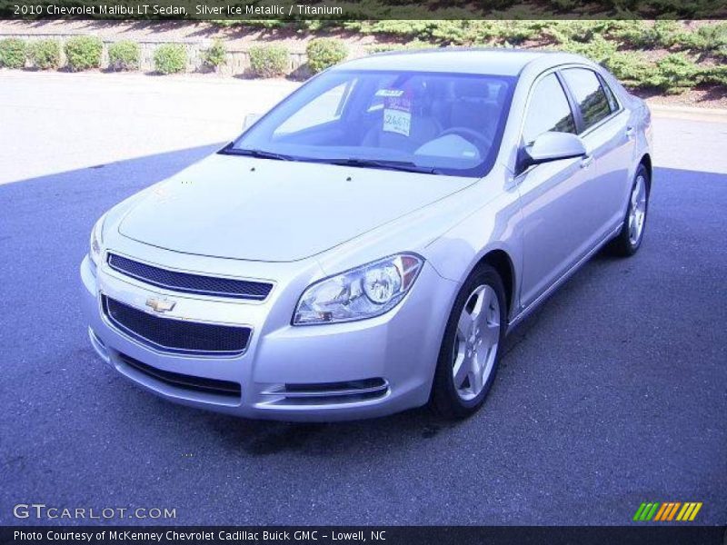Silver Ice Metallic / Titanium 2010 Chevrolet Malibu LT Sedan