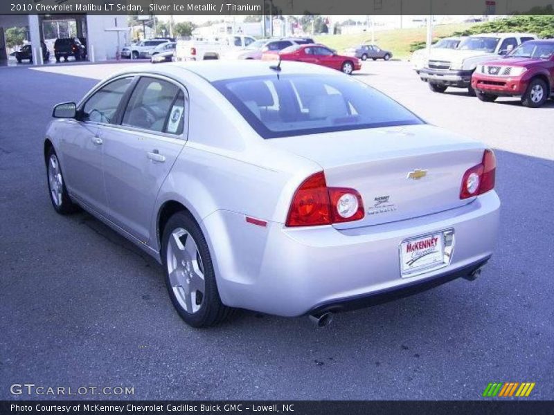 Silver Ice Metallic / Titanium 2010 Chevrolet Malibu LT Sedan