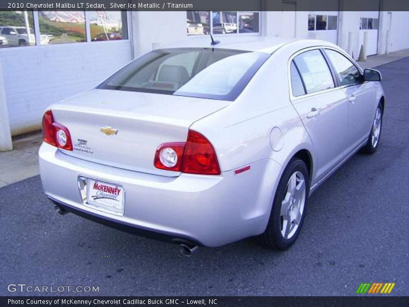 Silver Ice Metallic / Titanium 2010 Chevrolet Malibu LT Sedan