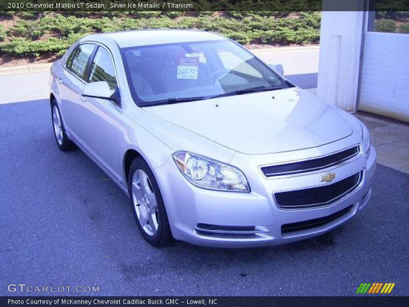 Silver Ice Metallic / Titanium 2010 Chevrolet Malibu LT Sedan