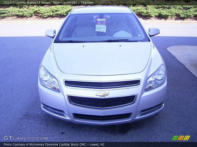 Silver Ice Metallic / Titanium 2010 Chevrolet Malibu LT Sedan