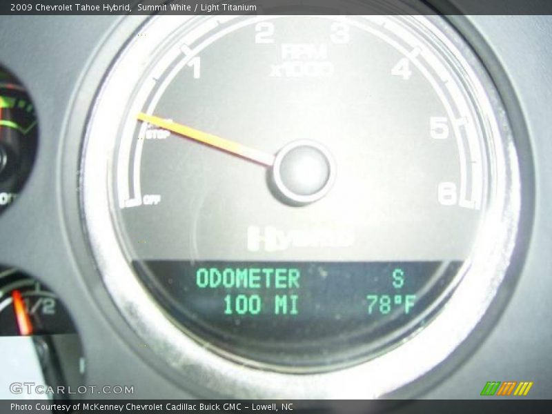 Summit White / Light Titanium 2009 Chevrolet Tahoe Hybrid