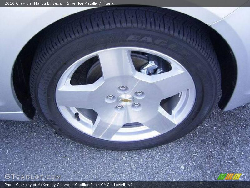 Silver Ice Metallic / Titanium 2010 Chevrolet Malibu LT Sedan