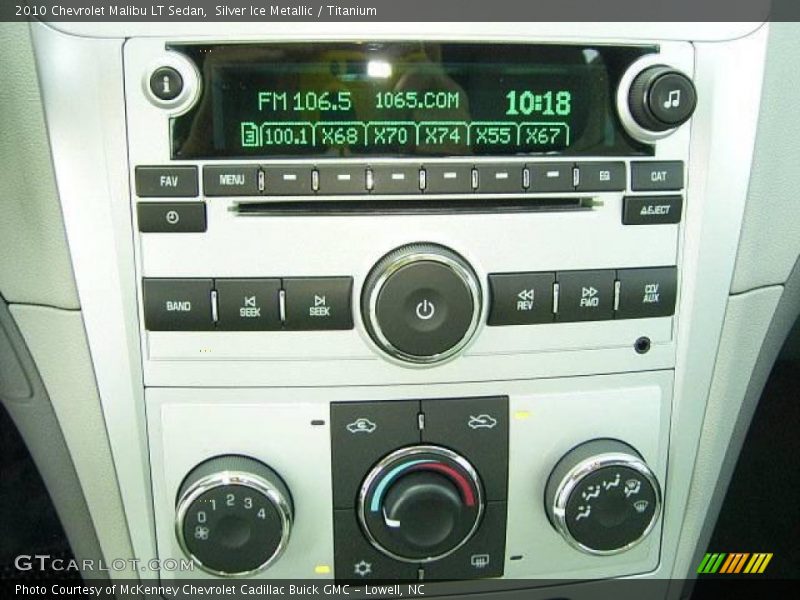 Silver Ice Metallic / Titanium 2010 Chevrolet Malibu LT Sedan