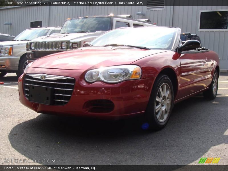 Inferno Red Crystal Pearl / Dark Slate Gray 2006 Chrysler Sebring GTC Convertible
