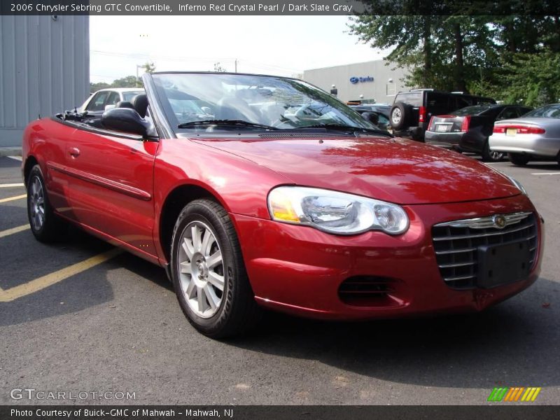 Inferno Red Crystal Pearl / Dark Slate Gray 2006 Chrysler Sebring GTC Convertible