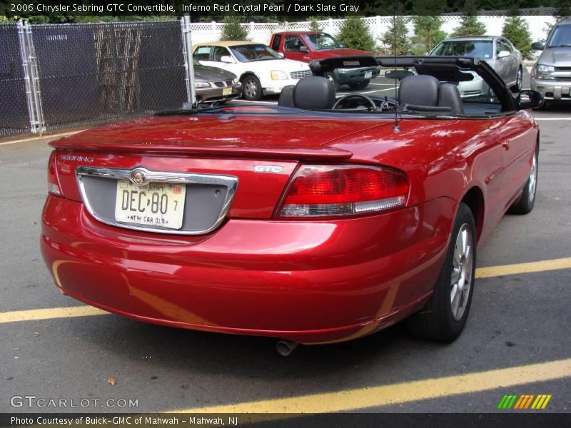 Inferno Red Crystal Pearl / Dark Slate Gray 2006 Chrysler Sebring GTC Convertible