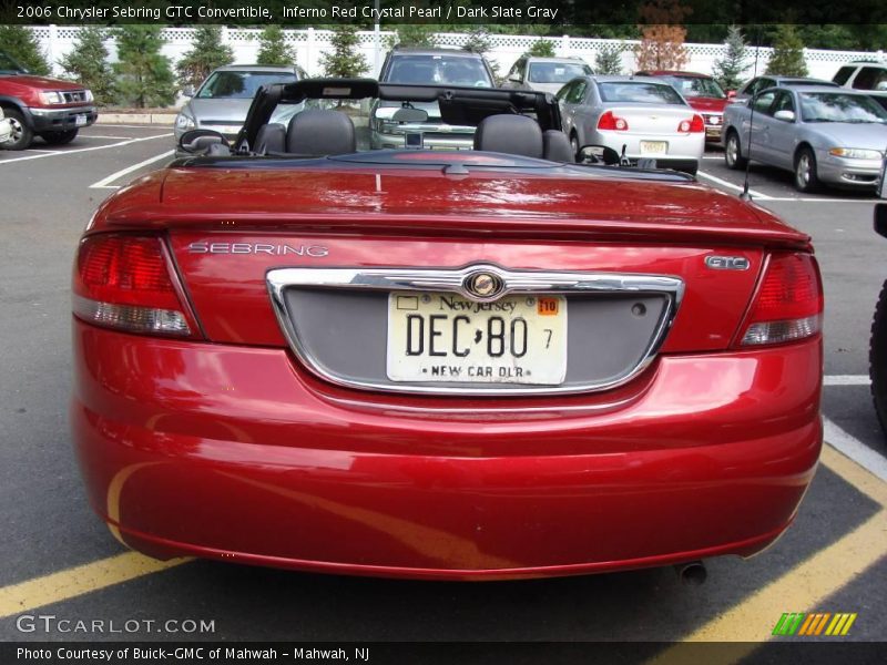 Inferno Red Crystal Pearl / Dark Slate Gray 2006 Chrysler Sebring GTC Convertible