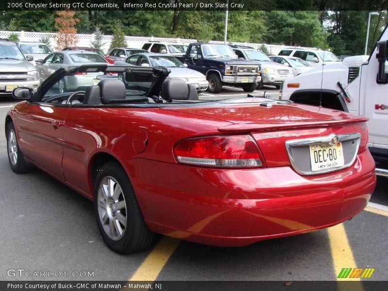 Inferno Red Crystal Pearl / Dark Slate Gray 2006 Chrysler Sebring GTC Convertible