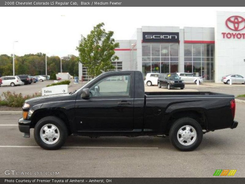 Black / Medium Pewter 2008 Chevrolet Colorado LS Regular Cab