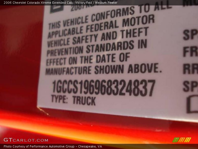 Victory Red / Medium Pewter 2006 Chevrolet Colorado Xtreme Extended Cab