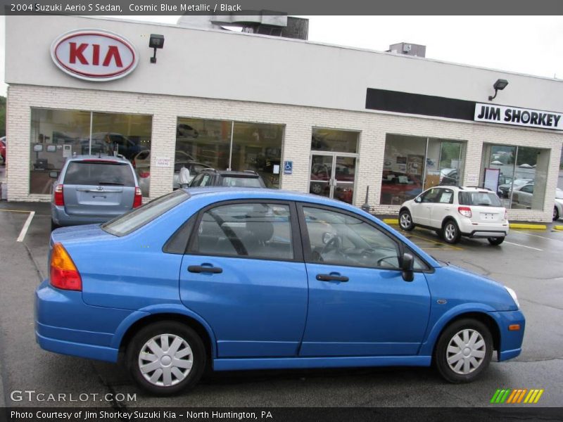 Cosmic Blue Metallic / Black 2004 Suzuki Aerio S Sedan