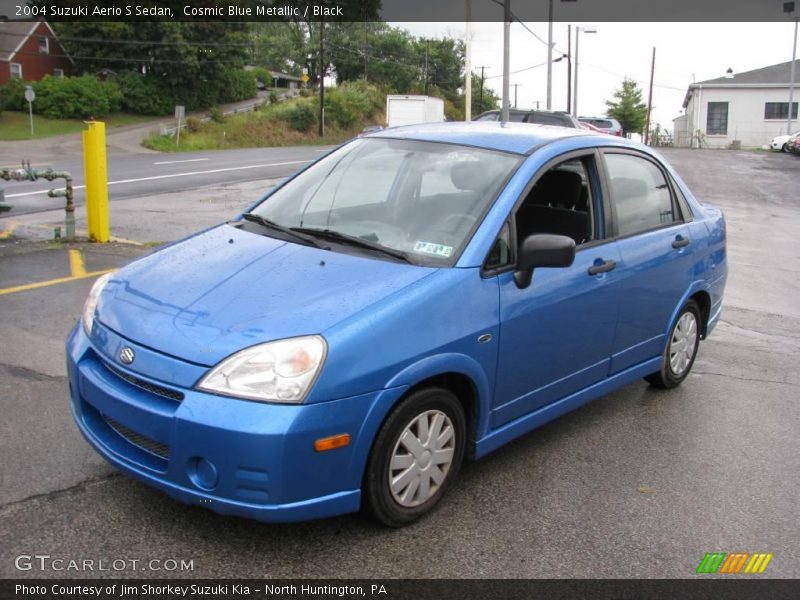 Cosmic Blue Metallic / Black 2004 Suzuki Aerio S Sedan