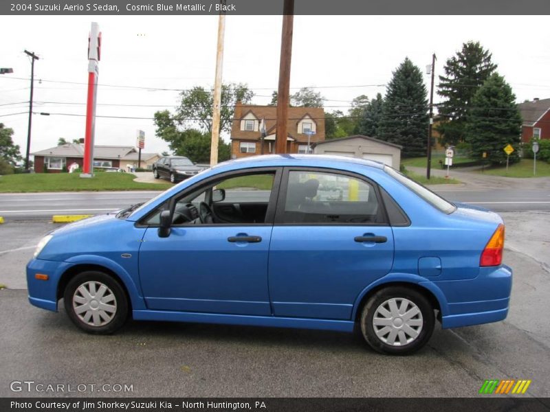 Cosmic Blue Metallic / Black 2004 Suzuki Aerio S Sedan