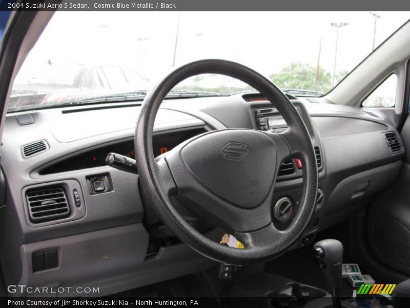 Cosmic Blue Metallic / Black 2004 Suzuki Aerio S Sedan