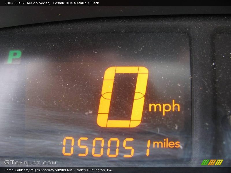 Cosmic Blue Metallic / Black 2004 Suzuki Aerio S Sedan