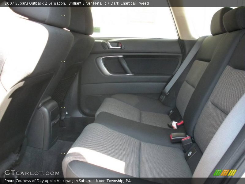 Brilliant Silver Metallic / Dark Charcoal Tweed 2007 Subaru Outback 2.5i Wagon