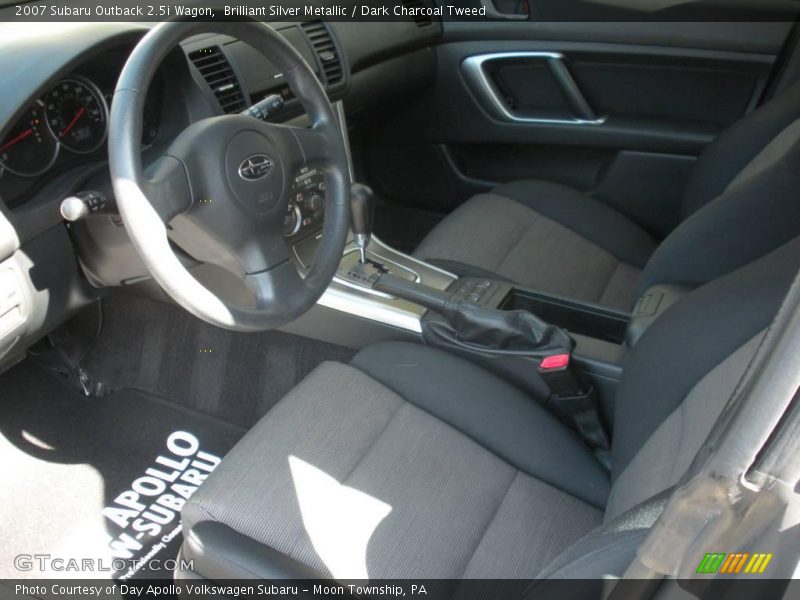 Brilliant Silver Metallic / Dark Charcoal Tweed 2007 Subaru Outback 2.5i Wagon