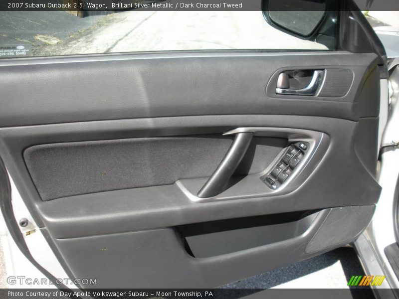 Brilliant Silver Metallic / Dark Charcoal Tweed 2007 Subaru Outback 2.5i Wagon