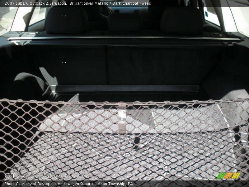 Brilliant Silver Metallic / Dark Charcoal Tweed 2007 Subaru Outback 2.5i Wagon
