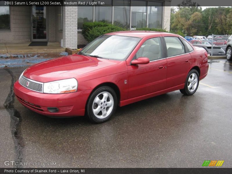 Medium Red / Light Tan 2003 Saturn L Series L200 Sedan