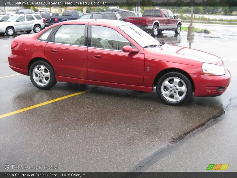 Medium Red / Light Tan 2003 Saturn L Series L200 Sedan