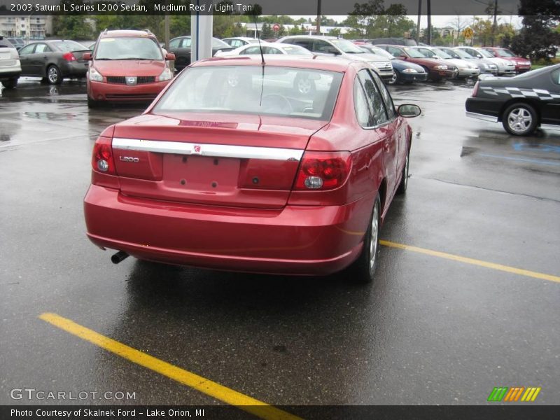 Medium Red / Light Tan 2003 Saturn L Series L200 Sedan