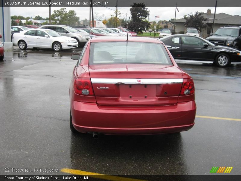 Medium Red / Light Tan 2003 Saturn L Series L200 Sedan
