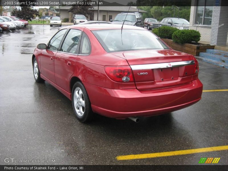 Medium Red / Light Tan 2003 Saturn L Series L200 Sedan